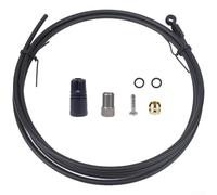 Aprilsunnyzone LMFCS Kit de frein à disque hydraulique compatible avec SLX, XT et XTR Bikes 2 m (B-Noir)