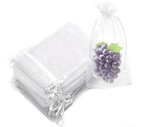 Aprilsunnyzone Lot de 100 sacs de protection respirants pour vignes, figues - Aide à maintenir une humidité optimale et à prévenir les dommages physiques entre les fruits