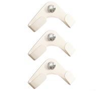 Aprilsunnyzone Lot de 3 supports chromés pour couvercles de casseroles avec base à ventouse pour montage sur des surfaces lisses non poreuses dans un appartement, un camping-car ou une cuisine à