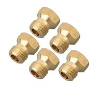 Aprilsunnyzone Lot de 5 kits de conversion de plaques de cuisson à gaz naturel en laiton, buses et injecteurs pour tuyaux de gaz naturel propane, chauffe-eau, pièces de brûleur à faire soi-même
