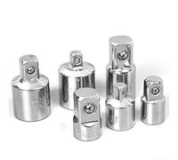 Aprilsunnyzone Lot de 6 adaptateurs réducteurs de douille robustes 1/4 3/8 1/2 compatible avec cliquet pneumatique et outils à douille