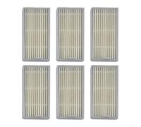 Aprilsunnyzone Lot de 6 cartouches filtrantes lavables compatibles avec SilverCrest pour robot aspirateur SSR 3000 A1 Capture efficace des particules jusqu'à 0,3