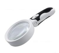 Aprilsunnyzone Loupe LED 20x avec lentille de 90 mm et double système d'éclairage LED pour une vision de près fiable dans diverses applications