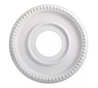 Aprilsunnyzone Médaillon décoratif blanc élégant, pour dissimuler les fissures dans votre plafond, notre gamme de lumières de style transitionnel qui se fondent dans votre pièce