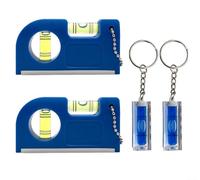 Aprilsunnyzone Niveau à bulle compact avec base magnétique pour intégration du niveau à bulle dans le montage sur panneau électrique et l'installation CVC (4 pièces, bleu)
