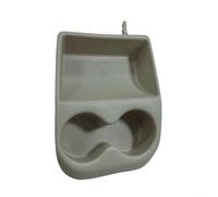 Aprilsunnyzone OEM 1HM862533E Porte-gobelet double pour Golf MK3 US Spec Console centrale Compatible avec construction en ABS à gauche Beige