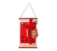 Aprilsunnyzone Pendentif nœud croix gammée 2026 avec symbole chinois traditionnel pour décoration festive (B)