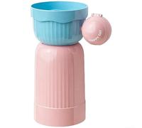 Aprilsunnyzone Porte-brosse à dents et porte-gobelet avec système de fixation murale magnétique pour étagère et couvercle anti-poussière pour l'organisation de la salle de bain (bleu rose)