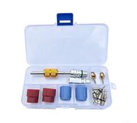 Aprilsunnyzone R12 vers R134A AC Kit d'adaptateur de montage 17 pièces prenant en charge l'adaptation des ports côté haut et bas
