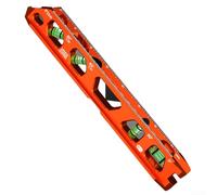 Aprilsunnyzone Règle en aluminium pour mini niveau avec aimant intégré pour une fixation en métal sécurisée et des lectures précises de bulles de 0 30 45 à 90 degrés pour un usage professionnel