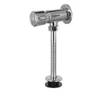Aprilsunnyzone Robinet de chasse d'eau, blanc, alliage, métal, manuel, 2 ports, entrée 3,8 cm, sortie BSPT, vanne de rinçage pour urinoir, toilettes publiques