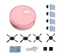 Aprilsunnyzone Robot aspirateur intelligent 3 en 1 avec algorithme de cartographie d'évitement des obstacles et intensité de nettoyage réglable pour différents types de sols