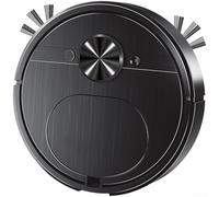 Aprilsunnyzone Robot aspirateur intelligent 3 en 1 avec prise en charge de l'aspiration et du balai rechargeable par USB pour le salon, la chambre à coucher (8023 noir)