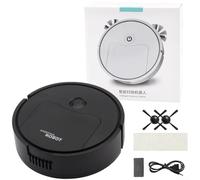 Aprilsunnyzone Robot aspirateur intelligent avec fonctionnement à faible bruit inférieur à 55 dB pour un nettoyage sans perturbation dans les environnements de vie partagés (noir)