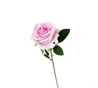 Aprilsunnyzone Rose artificielle avec représentation florale précise pour bouquet de mariage, maison, centre de table, hôtel, banquet (rose clair)