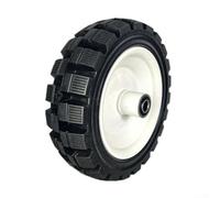 Aprilsunnyzone Roue avant pour fauteuil roulant électrique de 25,4 cm avec pneu en caoutchouc non gonflable et jante en acier au carbone, conçue pour une utilisation à long terme