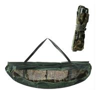 Aprilsunnyzone Sac à bandoulière robuste avec design en maille et règle de mesure, avec outil de décrochage et grand tapis d'entretien, Voir image, Weigh the fish bag