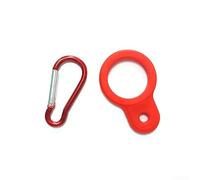 Aprilsunnyzone Sangle extensible en silicone avec clip en plastique de qualité industrielle pour attacher des bouteilles d'eau à des sacs à dos, des ceintures ou des boucles d'équipement dans les