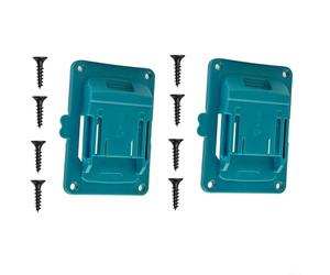 Aprilsunnyzone Support de batterie en plastique pour batteries lithium-ion Bl1830 BL1840 14,4 V 18 V avec quatre trous de vis pour installation murale, étagère, table