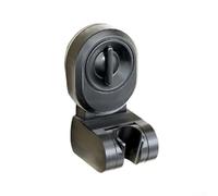 Aprilsunnyzone Support de pommeau de douche, sans perçage, support de douche réglable, ventouse sous vide, plastique ABS, imperméable, antirouille, nettoyage sans effort (gris)