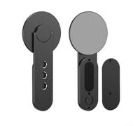 Aprilsunnyzone Support de téléphone magnétique réglable pour ordinateur portable, design fin et portable en alliage d'aluminium pour un positionnement sécurisé du téléphone pendant les appels vidéo et