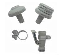Aprilsunnyzone Support de tuyau de buse avec grille de filtre et pince, convient pour piscines Intex 25022E
