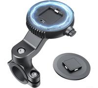 Aprilsunnyzone Support magnétique pour téléphone de moto avec mécanisme de libération rapide et rotation complète à 360° pour pédale de vélo et utilisation électrique