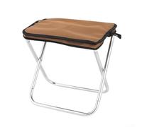 Aprilsunnyzone Tabouret de camping pliable avec fonctions de sécurité pour la tranquillité d'esprit (marron)