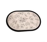 Aprilsunnyzone Tapis de sol pour salle de bain 40 x 60 cm fabriqué à partir de terre de diatomée naturelle pour offrir une traction sûre humide ou sèche plus une évaporation de l'humidité (C)