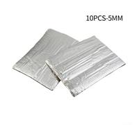 Aprilsunnyzone Tapis insonorisant pour voiture et van - 10 feuilles de butyle de 5 mm - Avec couche d'aluminium - Pour hochet et contrôle des vibrations - Utilisation automobile et commerciale