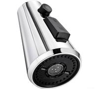 Aprilsunnyzone Tête de pulvérisation de rechange pour robinet de cuisine avec design à tirer vers le bas, 3 réglages de pulvérisation et 14 adaptateurs pour une assurance d'ajustement