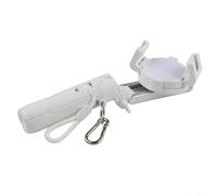 Aprilsunnyzone Trépied à selfie portable avec base magnétique, télécommande sans fil et lumière de remplissage intégrée pour photographie par téléphone (A)