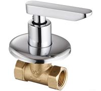 Aprilsunnyzone Valve dissimulée en cuivre efficace avec fonction d'ouverture rapide pour systèmes de douche muraux et installations d'eau solaire conçue pour une utilisation à long terme (C)