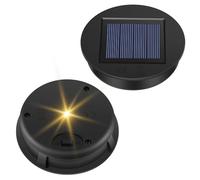 Apritsce Lampe Solaire De Rechange, Lot De 2 Lanterne Solaire Exterieur Remplacement, Remplacement De Couvercles Solaires Avec Ampoule LED, Pour Lanterne Suspendue Extérieur Décoration De Jardin