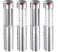 Aprjv Lot de 4 bâtons lumineux stroboscopiques LED rechargeables pour scène, boîte de nuit, fête de mariage, concert, événement, bar - Blanc