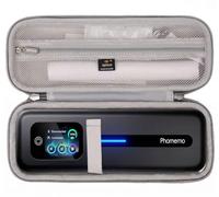 Aproca Étui compatible avec imprimante portable Phomemo M832D/TATTMUSE A285M/JADENS, sac de rangement rigide pour accessoires, gris (étui uniquement)