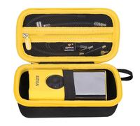 Aproca Étui compatible avec le gonfleur de pneu AstroAI L7 L7S, compresseur d'air portable, sac de rangement portable pour accessoires, noir avec fermeture éclair jaune (étui uniquement)