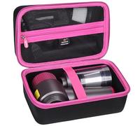 Aproca Étui de rangement compatible avec aspirateur de voiture sans fil EYYA - Sac rigide portable pour accessoires - Noir et rouge (étui uniquement)