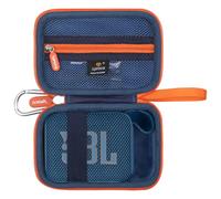 Aproca Étui de rangement portable bleu pour enceinte Bluetooth JBL Go 4/Go 3 ultra portable, étanche et anti-poussière