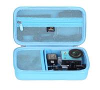 Aproca Étui de rangement rigide portable pour caméra d'action AKASO EK7000 4K30FPS 20MP WiFi et accessoires (étui uniquement) Bleu