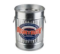 APS 00578 Cendrier anti-vent « Smoky », métal/galvanisé, 8,5 cm x 11,5 cm