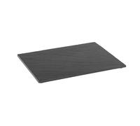APS 1003GN 1/2 Plateau en Ardoise Naturelle 32,5 x 26,5 cm Épaisseur du matériau 6-9 mm, Noir