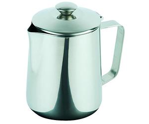 APS 10326 Cafetière/théière, avec couvercle à charnière Ø 12 cm, hauteur 18,5 cm, 1,5 litre, acier inoxydable, extérieur poli miroir