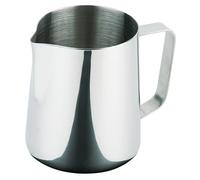 APS 10328 Pot à lait/pot universel, Ø 8 cm, hauteur 10 cm, 0,35 litre, acier inoxydable, extérieur poli miroir, graduation à l'intérieur