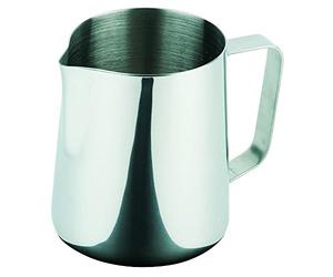 APS 10331 Pot à lait/pot universel, Ø 12 cm, hauteur 16,5 cm, 1,3 litre, acier inoxydable, extérieur poli miroir, graduation à l'intérieur