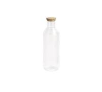 APS 10735 Carafe en verre -LINES-, Ø 9 cm, H : 27 cm, 1 litre, verre, couvercle en liège,