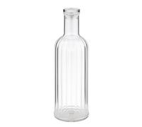 APS 10748 Bouteille -STRIPES-, Ø 9 cm, H : 28,5 cm, 1 litre, MS, silicone, transparent
