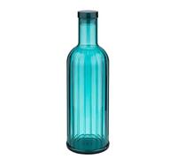 APS 10749 Bouteille "Stripes" en silicone/MS, 1 l, 9 cm x 28,5 cm (Bleu)