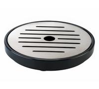 APS 10841 Lot de 2 bols en forme de goutte d'eau en mélamine avec pieds antidérapants Noir Diamètre 9,5 cm Hauteur 1,5 cm