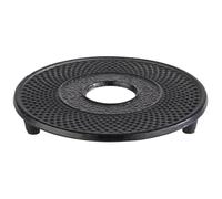 APS 10993 Dessous-de-plat « ASIA », pour réchaud, Ø 13,5 cm, hauteur 1,5 cm, avec pieds antidérapants, fonte, noir
